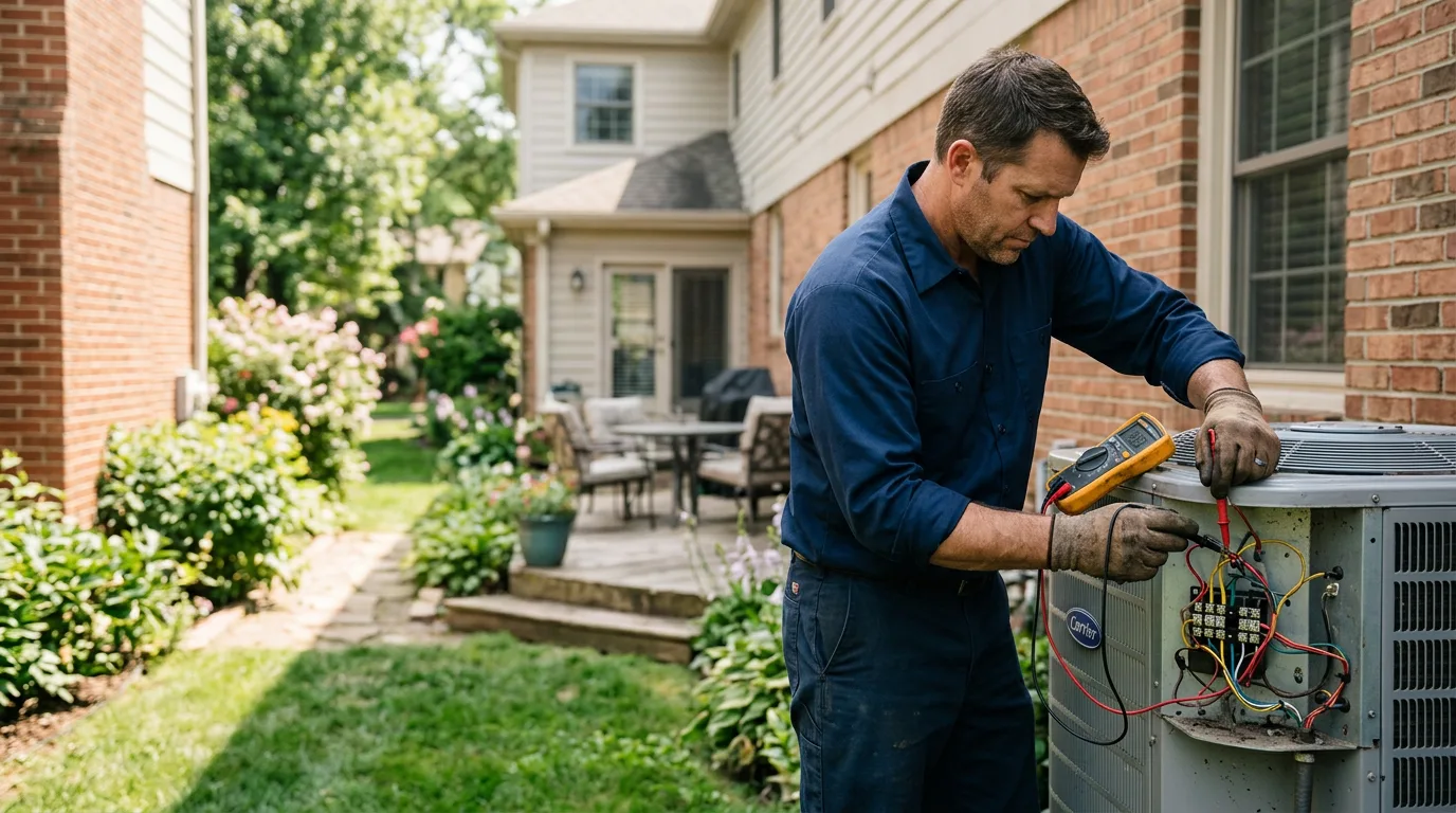 HVAC technician working near Midway, WV